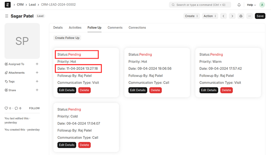 Automatic Status Update